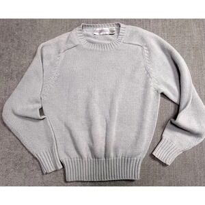 Conspiracy Mens Gray Tight Knit Acrylic Crew Neck Long Sleeve Sweater‎ Size M